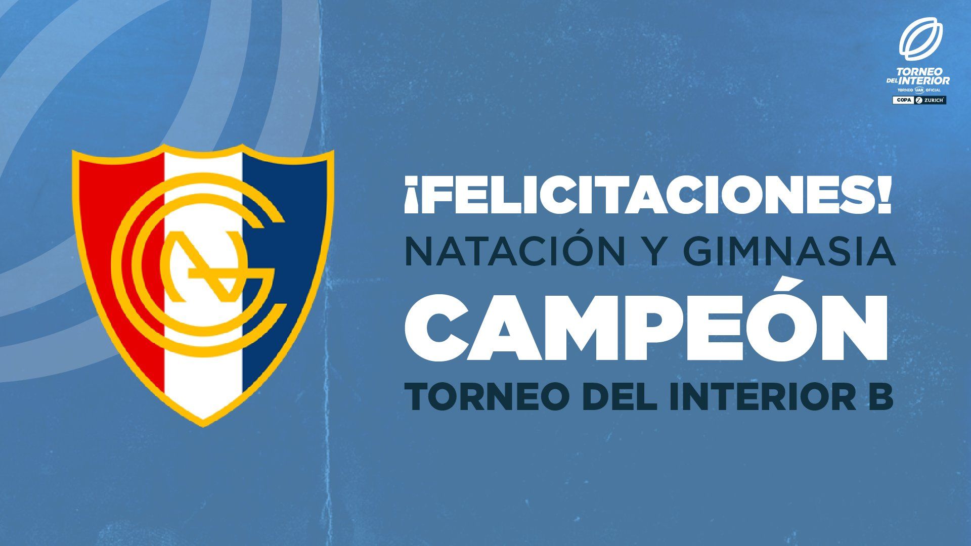 NATACIÓN Y GIMNASIA SE CONSAGRÓ CAMPEÓN DEL TORNEO DEL INTERIOR "B"