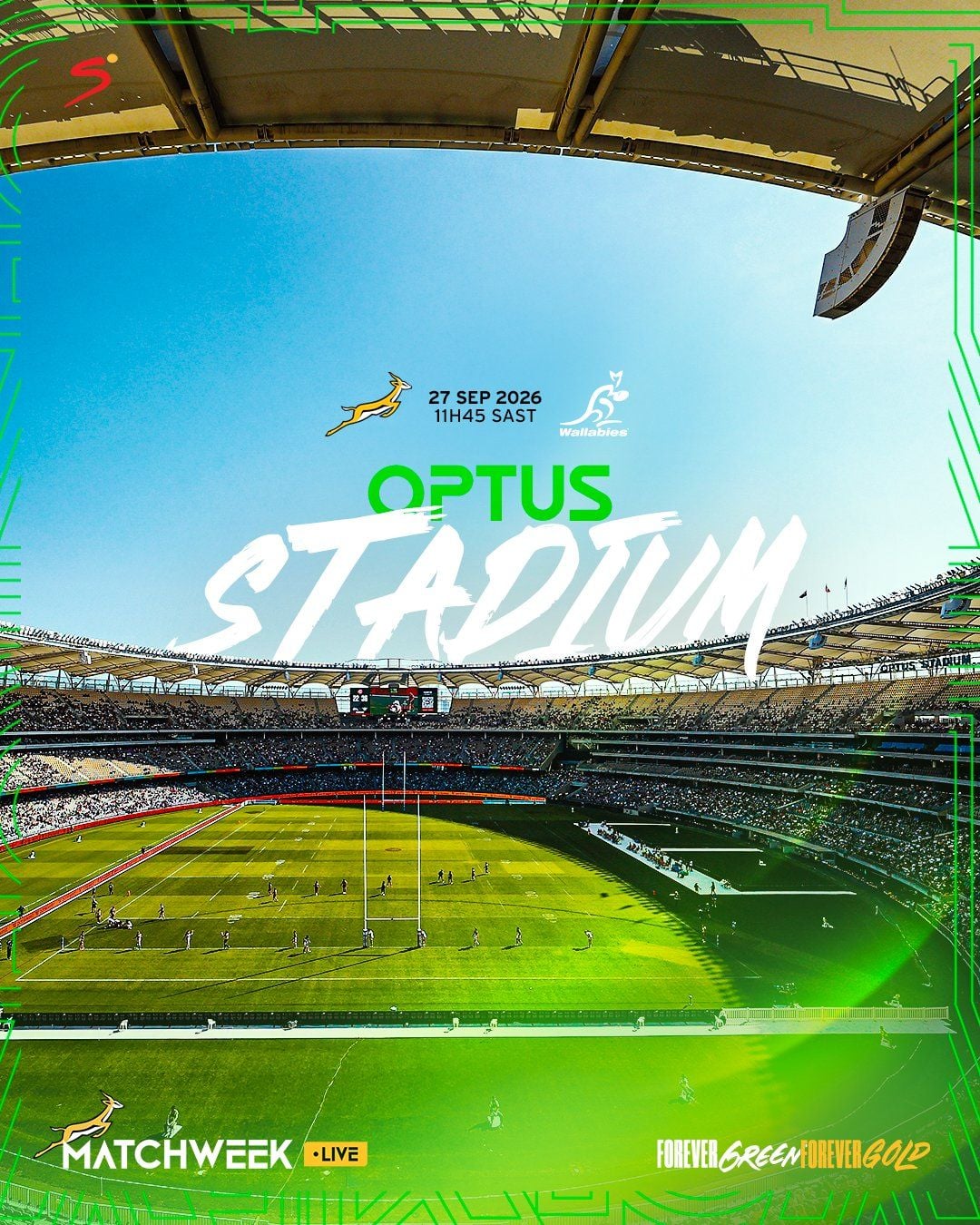 SUDÁFRICA CON SU EQUIPO CONFIRMADO PARA MEDIRSE EL DOMINGO EN PERTH ANTE AUSTRALIA