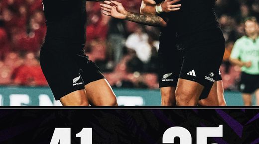 LOS ALL BLACKS DIERON VUELTA EL PARCIAL Y VENCIERON A LOS LIONS SIN SOBRARLE DEMASIADO