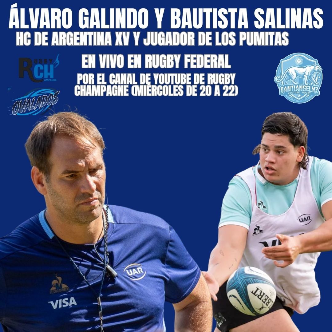 ESTA NOCHE UN NUEVO RUGBY CHAMPAGNE FEDERAL CON INVITADOS EN VIVO 