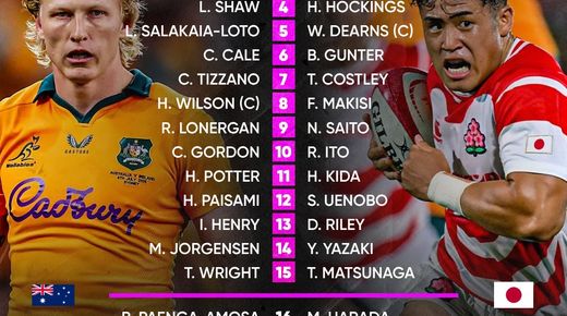 JAPÓN VISITA A LOS WALLABIES QUE LE DAN LA REVANCHA EN TOWNSVILLE