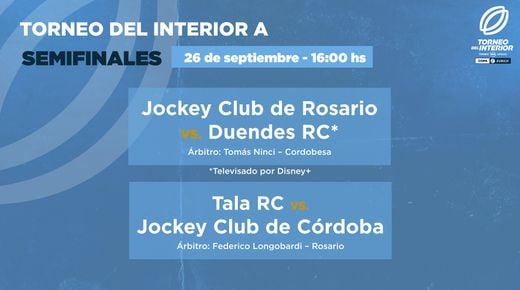 EL TORNEO DEL INTERIOR BUSCA A SUS FINALISTAS