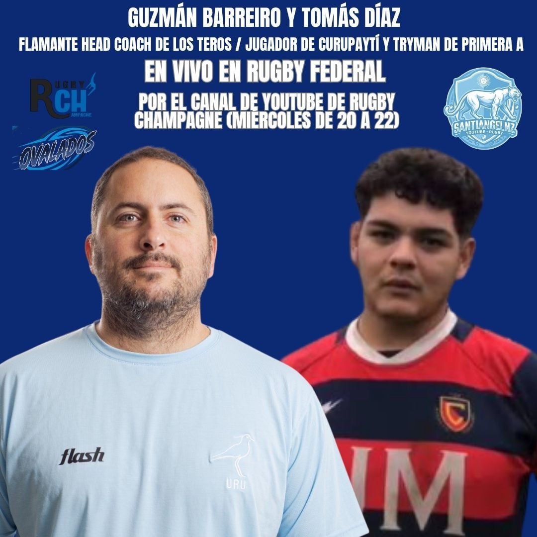 UN NUEVO PROGRAMA DE RUGBY CHAMPAGNE FEDERAL CON PROTAGONISTAS EN VIVO