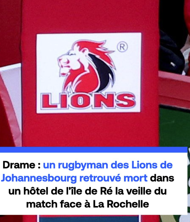 Falleció un jugador de Lions en la víspera del partido con La Rochelle por el debut de la Champions Cup