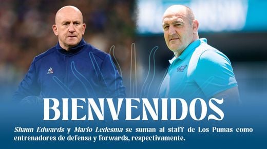 Mario Ledesma y Shaun Edwards se suman al cuerpo técnico de Los Pumas