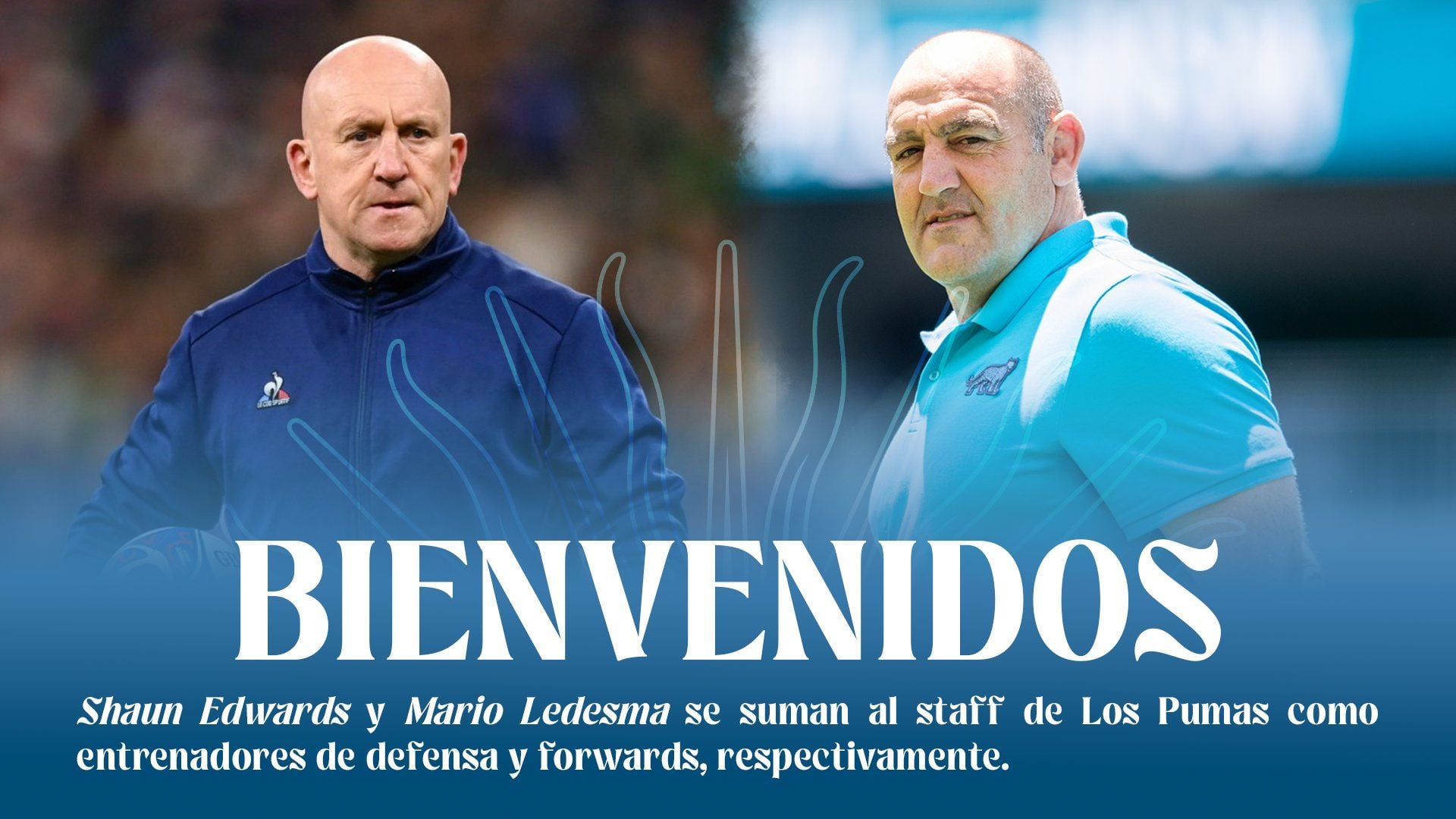 Mario Ledesma y Shaun Edwards se suman al cuerpo técnico de Los Pumas